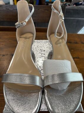Beautiful silver sandals for those special occasions.